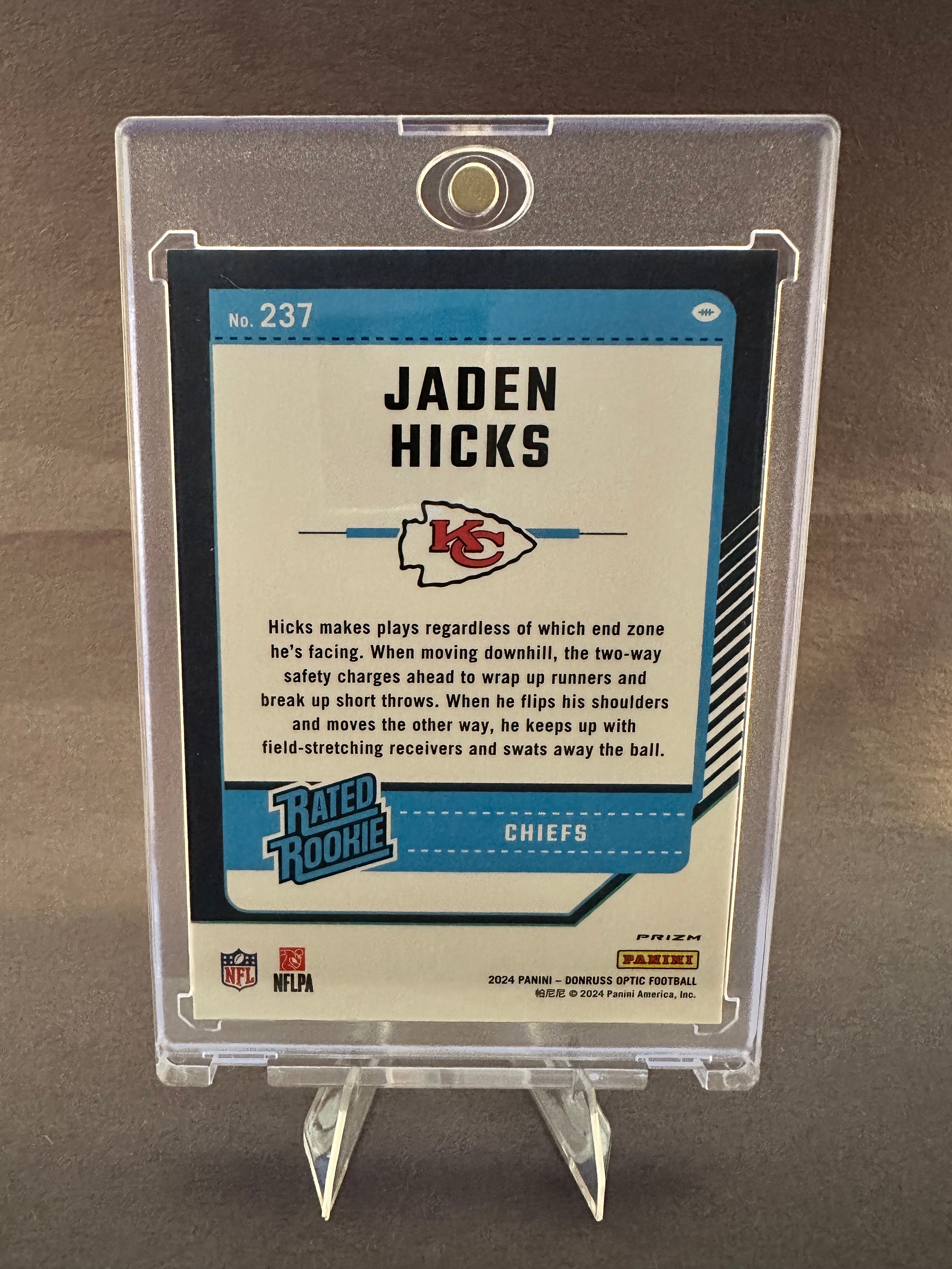 Jaden Hicks Blue Glitter Rated Rookie SSP