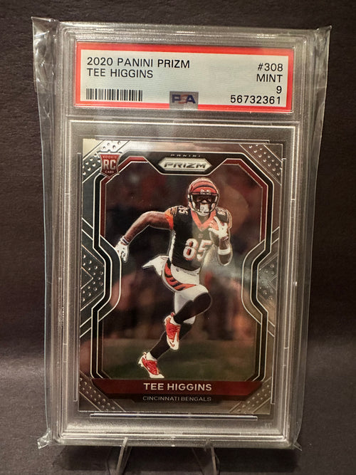 2020 Panini Prizm Tee Higgins Rookie PSA 9