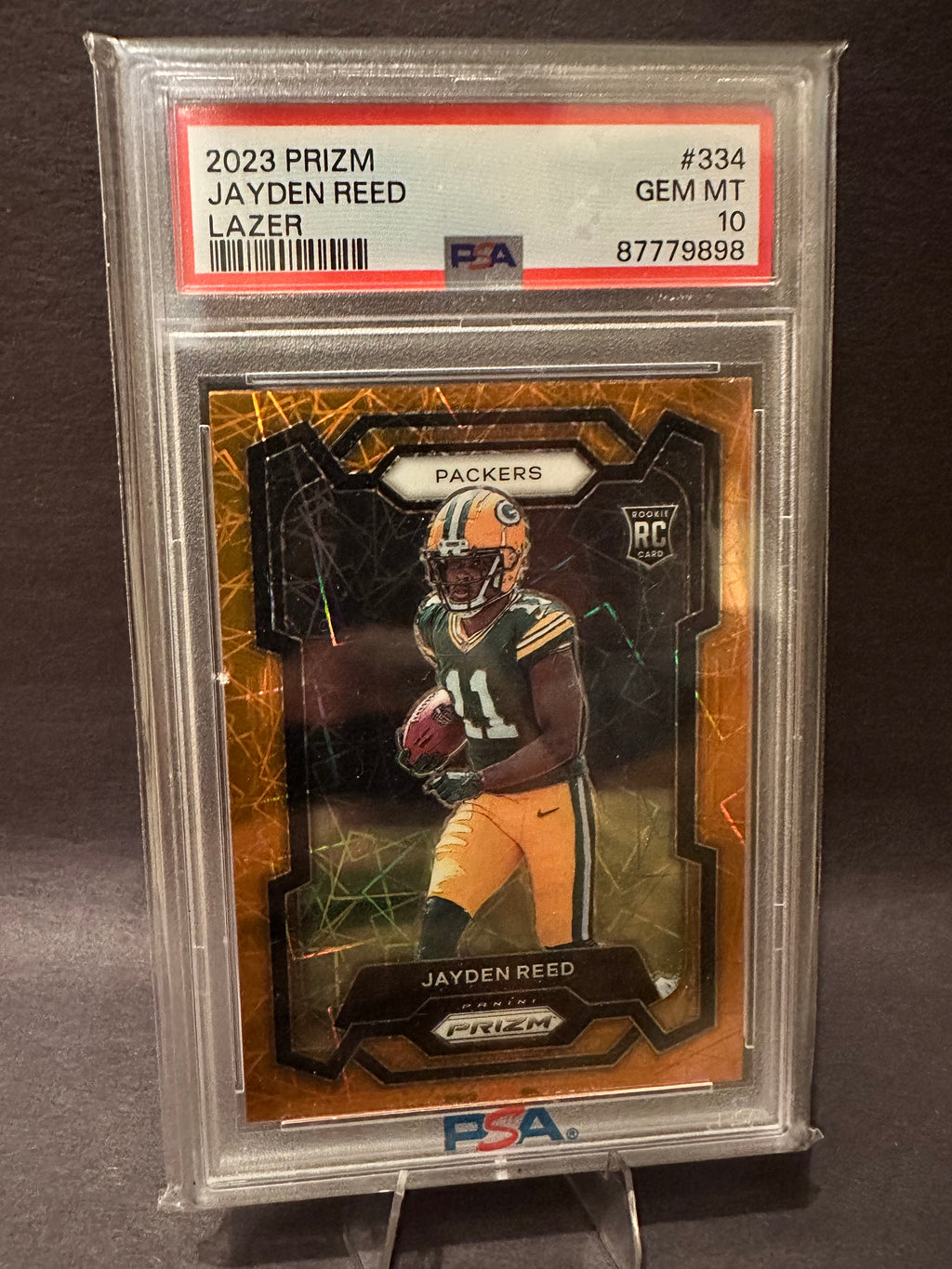 Jayden Reed Orange Lazer PSA 10