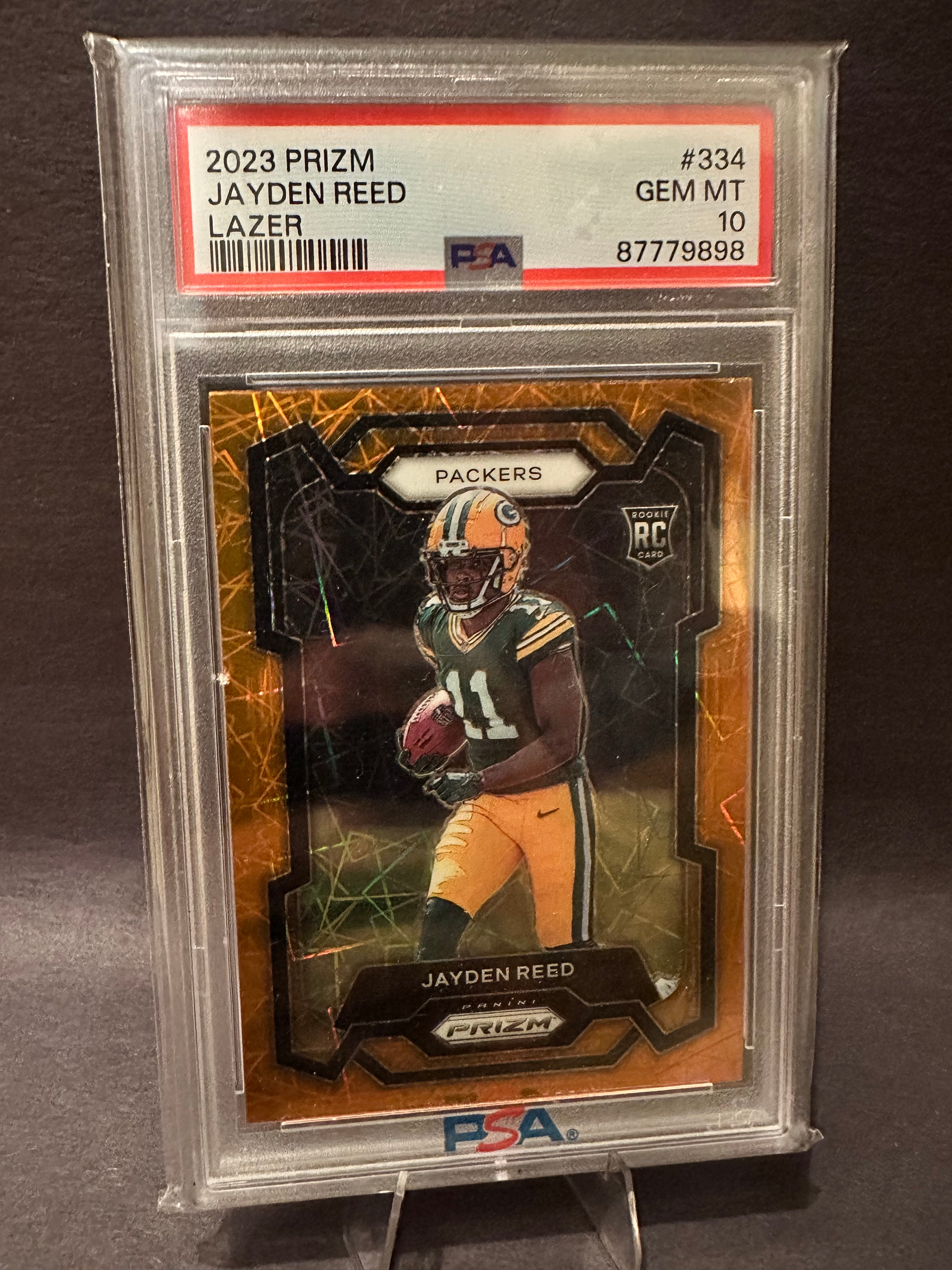 Jayden Reed Orange Lazer PSA 10