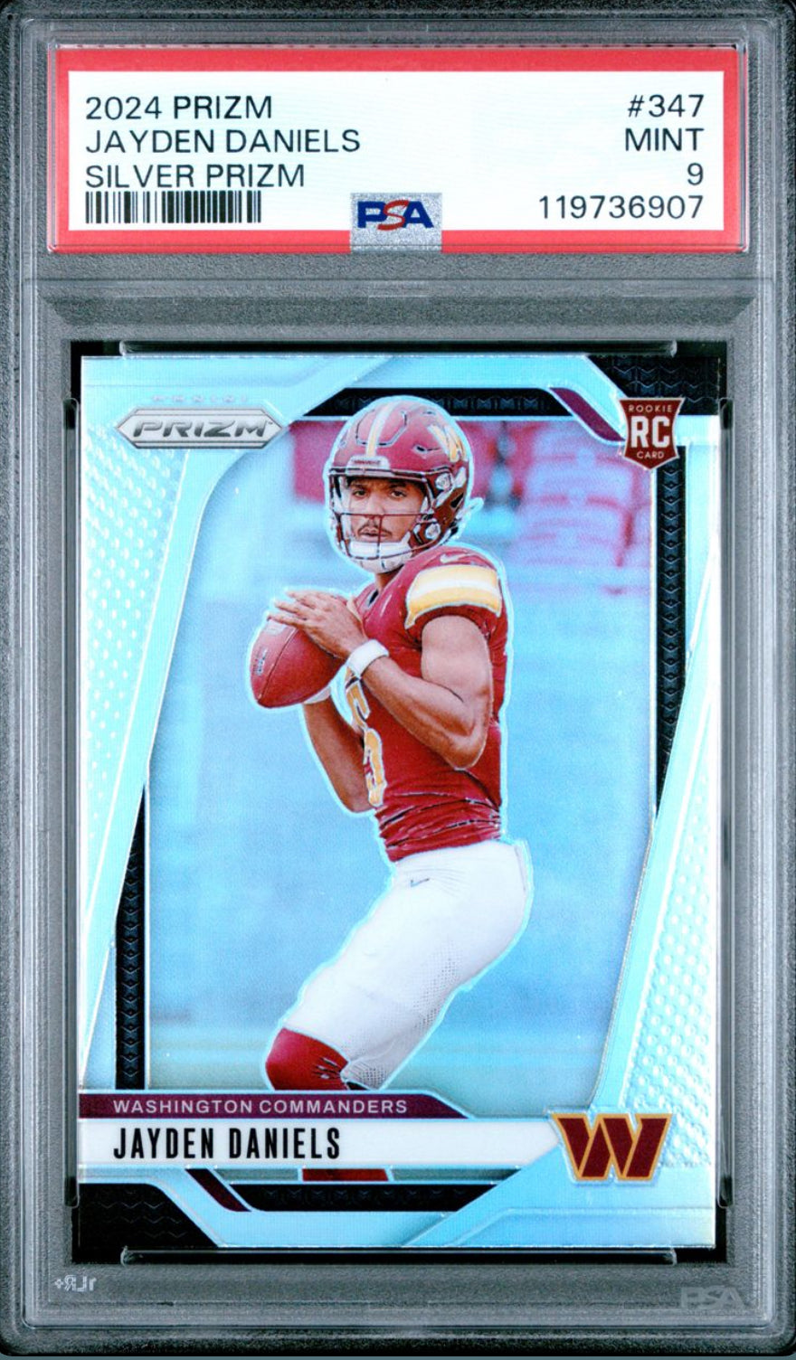 Coming Soon! Jayden Daniels Silver Prizm PSA 9