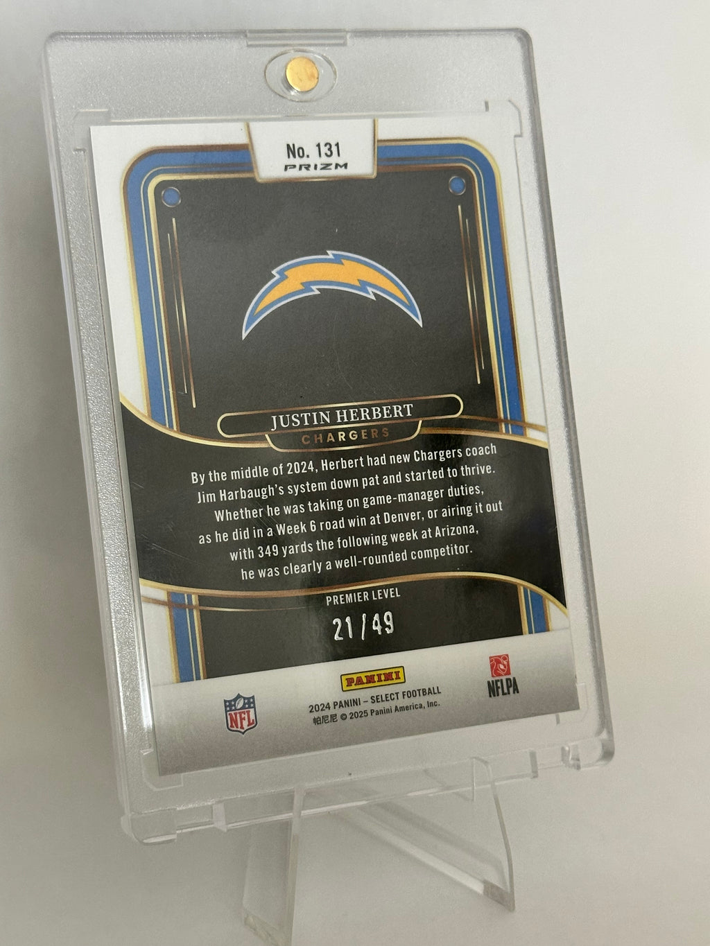 2024 Select Justin Herbert #21/49
