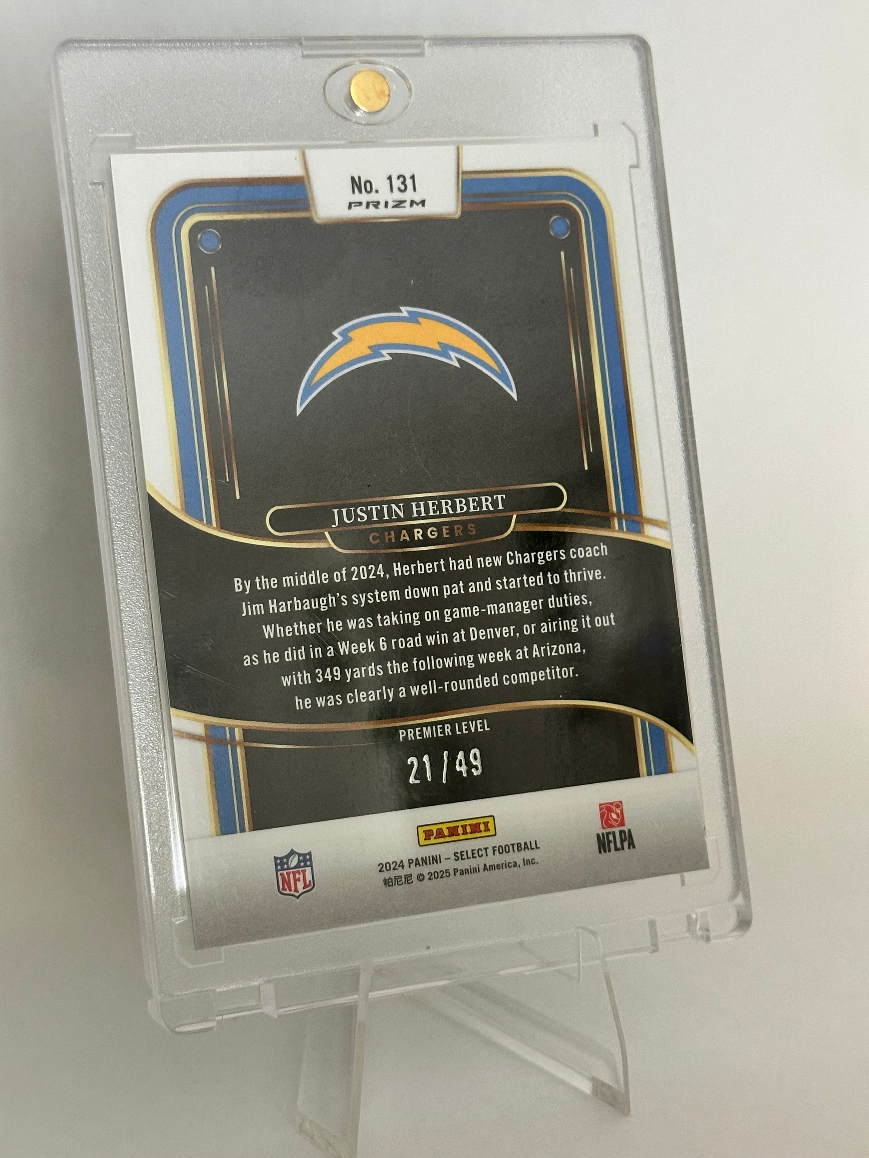 2024 Select Justin Herbert #21/49