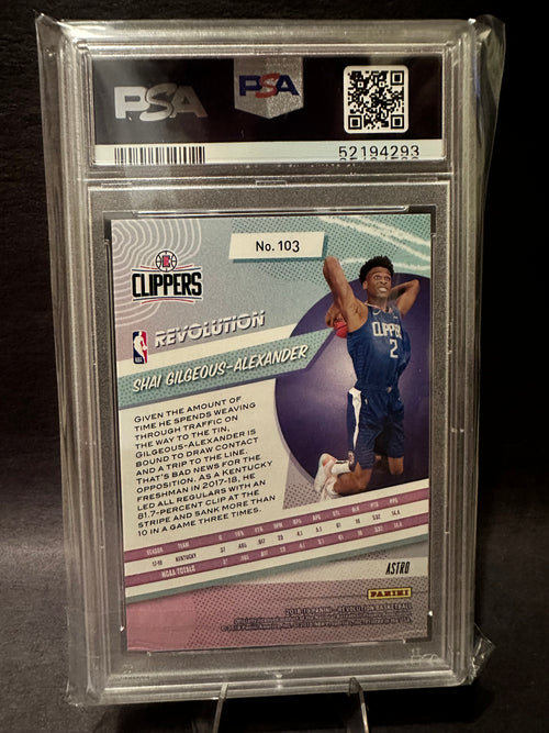2018 Panini Revolution Shai Gilgeous Alexander Rookie Astro PSA 10!