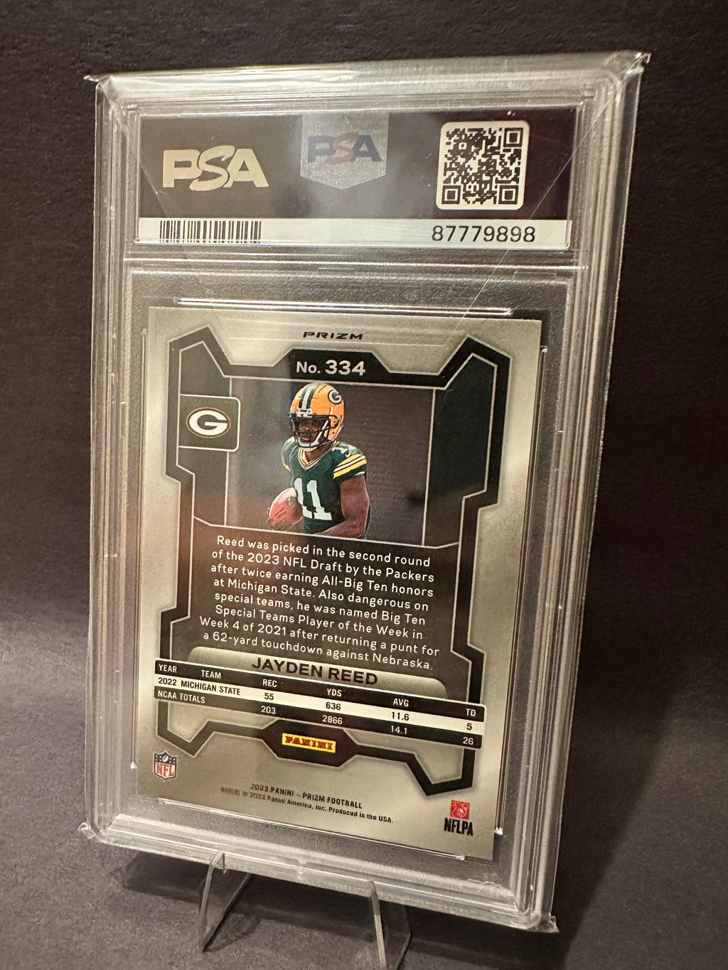 Jayden Reed Orange Lazer PSA 10